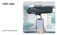 Car Ph Single Mount 360 Degree Rotation Rearview Mirror Ph Single Holder Firm Hold Mobile Accessory for Passengers, Drivers, Back Seat, Navigation