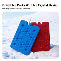 Reusable Ice Pack Leak-Resistant Reusable Freezer Brick Chiller Freezing Block for Athletes, Nursing Parents, Travel, Camping