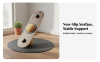 Balance Board Anti-Slip Surface Rotating Wobble Board Sturdy Construction 360 Degree Balance for Snowboarders, Office Workers, Home Gym