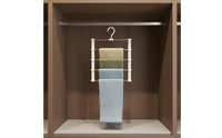 Multi-Layer Pants Hanger Stainless Steel Closet Organizer Easy to Use Household Storage for Wardrobe