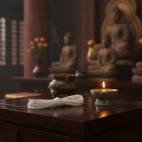 Buddhist Lamp Wick Smokeless Oil Lamp Wick Even Combust Altar Supplies for Buddhists, Altars, Temples, Religious Ceremonies