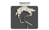 spectral Bride Theme Multitier Tulle head covering Dark Romantic & aesthetic Cosplay Headpiece Youthful Fashion & aesthetic Costume Accessory Attached Comb for Cosptiers, Adults, Themed Parties, Photo Shoots, masked masquerade, Stage Performances