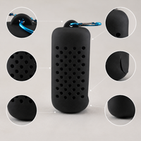 Portable Quick-Dry Cooling Towel with Silicone Case for Sports, Travel, and Fitness
