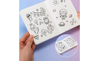 Sketchbook with Hardcover Compact Bound Sketchbook Portable Drawing Book for Artists, Students, Travel, School