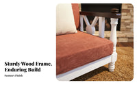 Fold-down 2-Person Loveseat Bed two-in-oneUse Sleeper Sofa Foldable Design transformable Couch for Guests, Homeowners, Small Spaces, Lounge Area, Home Office
