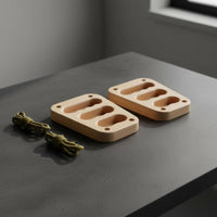 Wooden Finger Training Board Solid Wood Climbing Finger Strength Smooth Polished Surface Climbing Fingerboard for Climbers, Gym