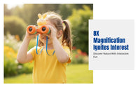 Children's Binoculars, 8x Magnification, HD, Bunny Design, Lightweight, Preschool, Random Color