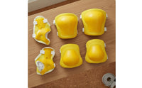 6 Pieces Kids Impact-Resistant Gear Set EVA Foam Padding Kids Knee Elbow Wrist Guards Breathable Material Child Pads for Skateboarding