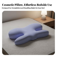 No Face Pressure Side Sleeper Pillow Skin-Friendly Butterfly Shaped Pillow Slow Rebound for Adults, Women, Bedroom, Resting, Night Time