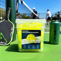 36 Pieces Seamless Molded 40-Hole Pickleball Ball Official Size and Weight Sports Gear Balanced Flight for Competition
