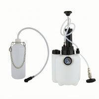 Brake Bleeder Kit with Hanging Hand Operated Chain Pump Brake Bleeder Kit with Pressure Gauge 3L for Mechanics