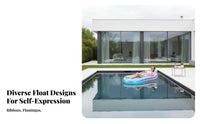 Inflatable Pool Lounger with Armrests Cooling Mesh Seat Water Lounger Portable Water Recliner Raft for Adults, Beach, Lake, Vacation