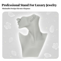 Long-Lasting PVC Material Abstract Head Model Pierced Ears Half Face Mannequin Bust Premium Finish for Crafters, Product Photography