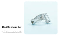 Front Derailleur Adapter Aluminum Alloy Front Derailleur Adapter Clamp Drivetrain Part Easy Installation CNC Machined