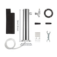 Stainless Steel Beer Dispenser Cylindrical Drink Dispenser Tank Insulating Sleeve