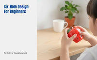 6-Hole Abstract Ocarina, Cartoon Ceramic Flute, Whistle, Entry-Level Music Instrument, Random Color, Children's Gift