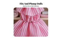 30cm Doll Clothes Versatile Doll Mini Dress Stylish Look 1/6 BJD Clothes for Kids