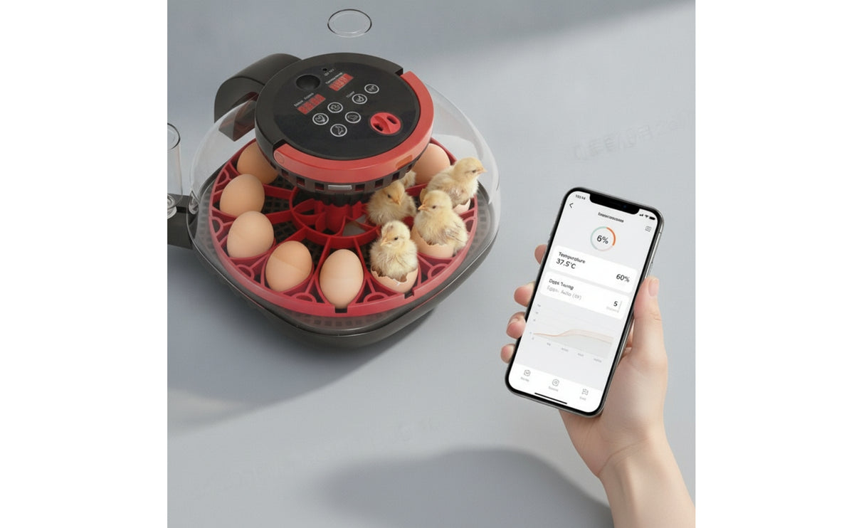 Digital Egg Hatcher Transparent Tabletop Hatcher with Water Cup Compact for Hobbyists, Educators, Home Hatching, Classroom