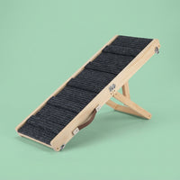 Dog Steps for Bed and Sofa with Portable Foldable Design, Wooden for Small Pets, Solid Wood Construction for Home Use
