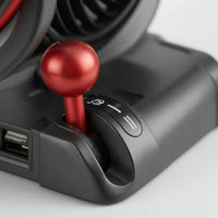 Dual Head Car Fan Clamp Mount Dashboard Clip Fan Adjustable Speed