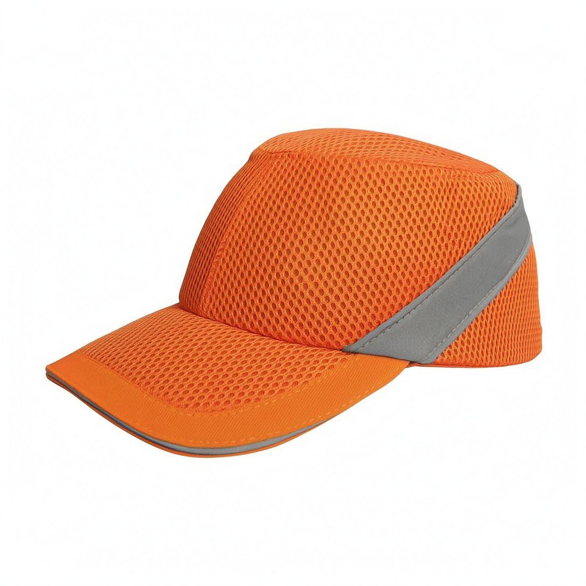 Lightweight Mesh Safety Helmet Curved Brim Cap-Style Helmet Rounded Crown Safeguarding Gear Short Bill