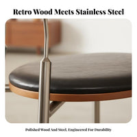 Space-Saving Design Stackable Upholstered Chair Ergonomic Backrest Dining Seat multipurpose Use Indoor Seating half-centuryhalf-century-era Modern design for Adults, Homeowners, Interior Decorators, Living Room, Bedroom, Home Office, Restaurant