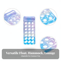 Open Design Inflatable Pool Lounge Floater Portable Floating Chair Backrest Water Leisure Foldable