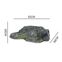 Artificial Rock with Lichen Weather-Resistant Artificial Lichen Rocks Maintenance Prop for Event Planners, Photographers, Stage, Exhibition, Garden