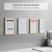 Magnetic A4/A5/A6 Document Holder with Hollow Frame for Display and Protection