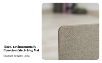 Exercise Mat Scratch Resistant linen Exercise Mat Shock Absorption Fitness Equipment for Women, Professionals, Gym, Home