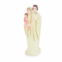 Glow-in-the-Dark Family Statue with Oval Base Luminous Family Figurine Devotional Decorative Statue Easy to Clean for Living Room, Bedside Table