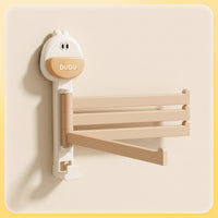 Duck Towel Rack 3-Bar Towel Rack with Suction Cup Wall-Mounted Organizer for Renters, Washroom, Laundry Room, Rv