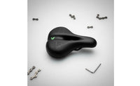 Breathable Hollow Bike Saddle Wear Resistant Mountain Bike Saddle Anti-Slip Memory Foam Cycle Seat Easy to Install