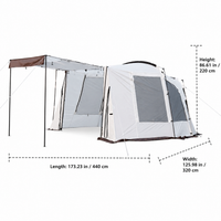 6-8 Person Camping Tunnel Tent Waterproof 4-Season Family Festival Camp Tent