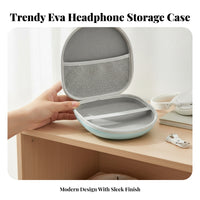 Pastel Gradient over-Ear Headphone Case Compact Hard Headphone Case Portable Electronics Accessory Soft Inner Soft Lining
