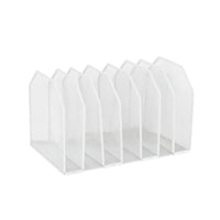 Detachable Mesh Organizer with Seven Sections Upright Vertical File Sorter Metal Mesh File Folder Stand Modern for Professionals