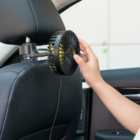 Quiet Operation Back Seat Cooling Fan Adjustable Direction Car Headrest Fan for Backseat Passengers, Kids
