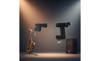 Secure Hold Saxophone Mic Holder Versatile Mounting Instrument Audio Pickup Clip Lightweight Design Instrument Mic Clamp Easy Single-Hand Operation for Saxophonists