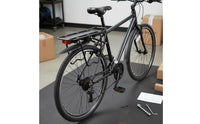 Side Protection Rails Cycle Rear Rack Includes Reflector Mountain Bike Cargo Rack Aluminum Alloy for Cyclists, Commuters, Commuting