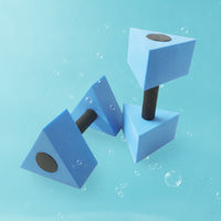 Triangular Water Dumbbell Lightweight EVA Foam Water Dumbbell Compact Aquatic Exercise Dumbbells for Swimmers