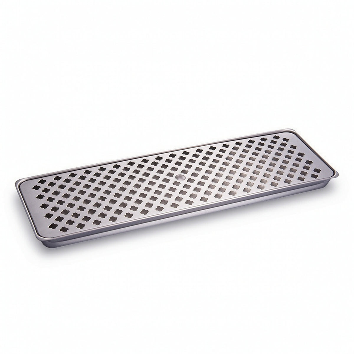 Stainless Steel Beer Spillage Tray Low-Profile Spillage Tray with Lotus Pattern Polished Easy to Clean for Kegerator