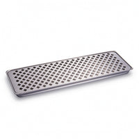 Stainless Steel Beer Spillage Tray Low-Profile Spillage Tray with Lotus Pattern Polished Easy to Clean for Kegerator