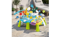 Battery-Operated Water Play Table with Pump Circulating Electric Water Table Interactive Toy Cordless for Toddlers, Children, Backyard, Garden