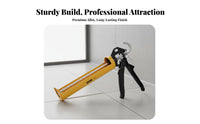 Silicone Labor-Saving Design Caulking Tube Dispenser Effortless Flow Long-Lasting Metal Construction for DIYers, Home Repair