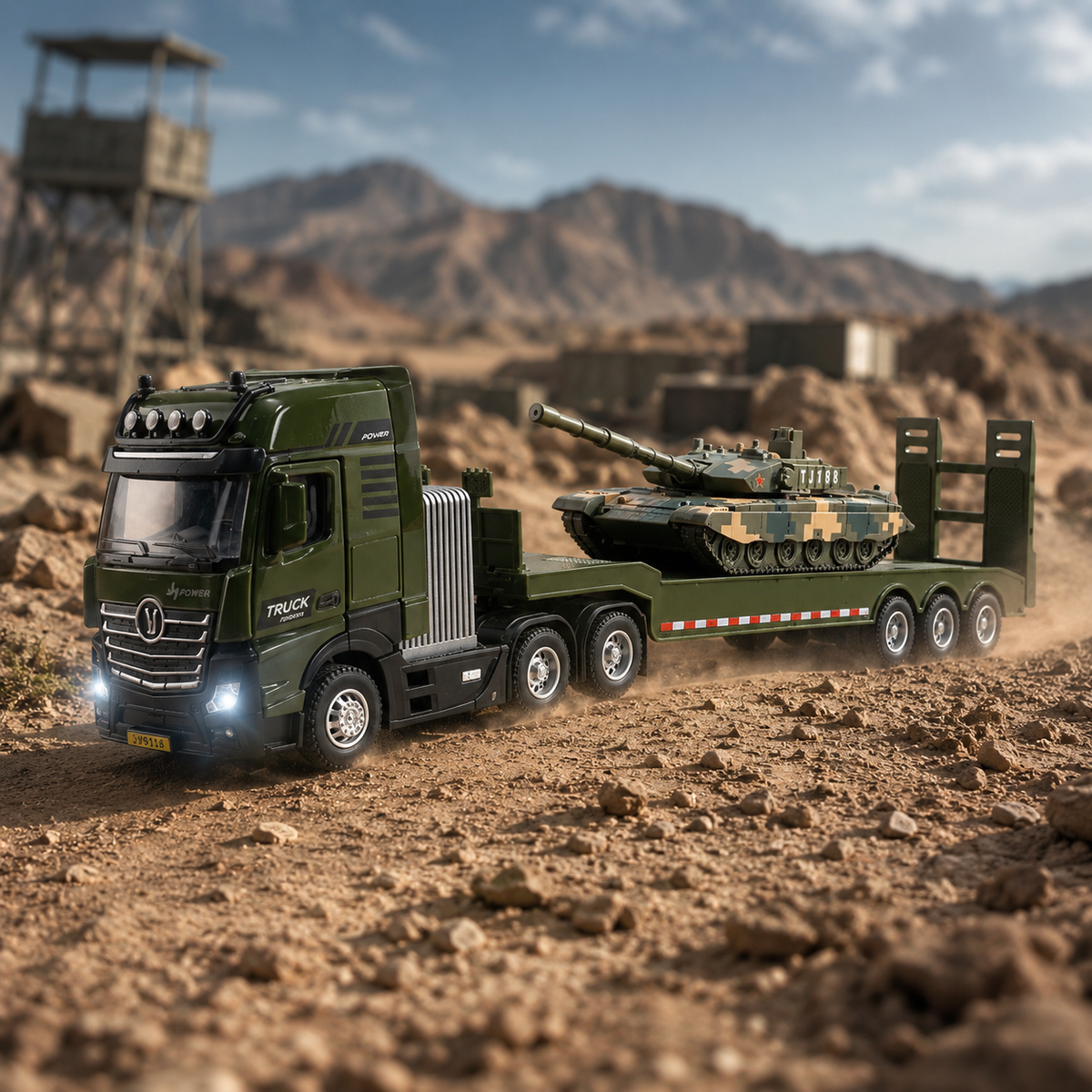 Toy Trucks, Working Vehicles, Mini Cars, Construction Vehicles, 1:50 Scale, Plastic, 4-Piece Set
