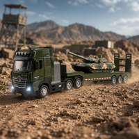 Toy Trucks, Working Vehicles, Mini Cars, Construction Vehicles, 1:50 Scale, Plastic, 4-Piece Set