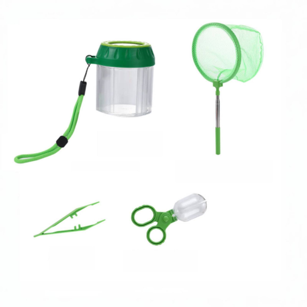 5 Pieces Educational Observation Box Science Learning Butterfly Catching Net Set Magnifying Glass Viewer Box Safe for Park, Garden