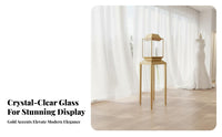 Jewelry Display Cabinet Light Luxury Design Jewelry Showcase Counter Glass Display Case Rust-Resistant Har Jewelry Display Are