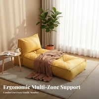 Foldable Design Convertible Sleeper Chair Two-in-One-Purpose Convertible Armchair Bed Space-Saving Folding Sofa Adjustable Backrest for Apartment Dwellers, Pale Ice Workers, Balcony, Small Areas, Dorm Room, Reading Nook
