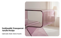 Space-Saving C-Shaped End Table Minimalist & and design Bedside Stand Modern Design Household Furniture Light Luxury for Apartment Dwellers, Students, property owners, Bedroom, Small areas, Living Room, Home Office